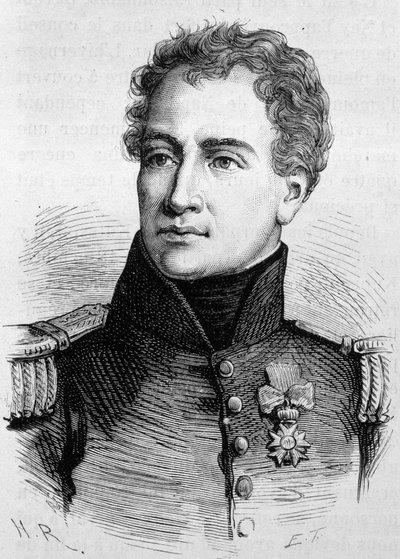 Claude Francois de Malet (1754 - 1812) portréja. (Claude-Francois Malet) A 19. század végi metszete H. Martin „Histoire de France” c. alkotó: Unknown artist