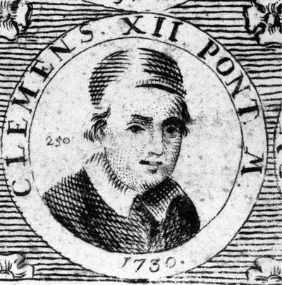 XII. Clément (1652 - 1740) portréja. alkotó: Unknown artist