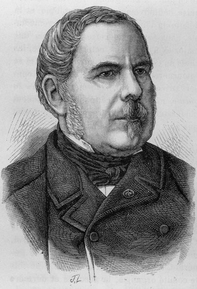 Daru Napóleon gróf portréja (? - 1889). század végi metszet a „Histoire de France”-ban, H. Martin. alkotó: Unknown artist