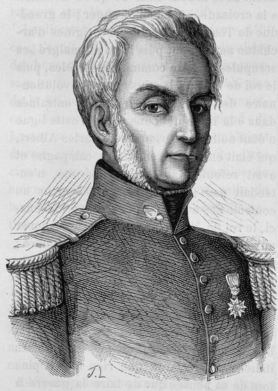 Courtais portréja. A 19. század végi metszet a „Histoire de France”-ban, H. Martintól. alkotó: Unknown artist