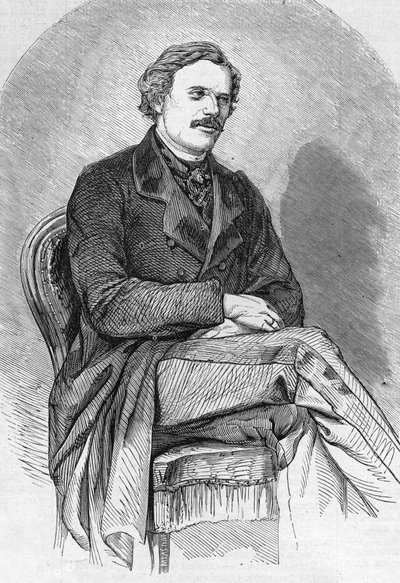 Daniel Dunglas Home (1833-1886) portréja, közepesen tartan. alkotó: Unknown artist