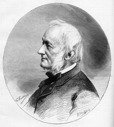 Desire Nisard (1806-1888) író és a francia akadémia 1850-ben megválasztott tagja portréja. alkotó: Unknown artist