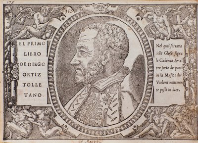 Diego Ortiz Tolletano (Toledano) portréja (fametszet). alkotó: Unknown artist
