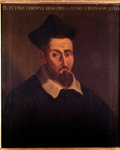Domenico Pietro Ceron olasz zeneteoretikus, énekes és pap portréja (festmény alkotó: Unknown artist