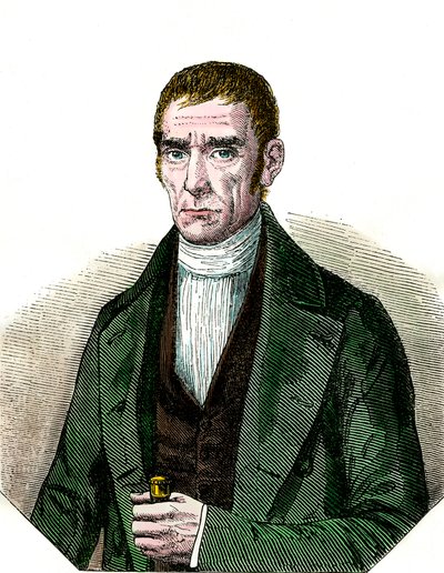 Don Joaquim Suares (1781-1868), az Uruguayi Köztársaság elnökének portréja. századi metszet. Coll. Ki. alkotó: Unknown artist