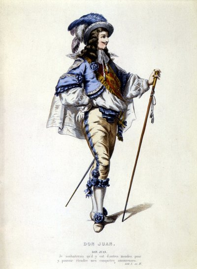 Don Juan portréja lábon, sd. 19. század alkotó: Unknown artist