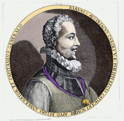 Az osztrák Don Juan (1547-1578), V. Károly törvénytelen fia (1500-1558) portréja. Metszés alkotó: Unknown artist