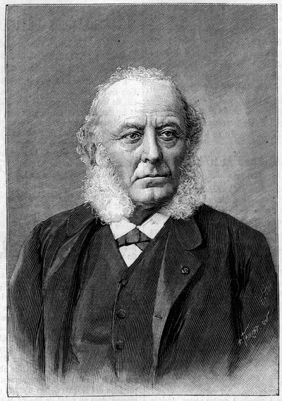 Dr. Aristide Verneuil (1823-1895) francia sebész, a Tudományos Akadémia és az Orvostudományi Akadémia tagja portréja. Metszet az 1895. június 22-i „” La Nature: revue des sciences et de leurs applications aux arts et a l