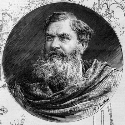 Edmond du Sommerard (1817-1885), a Musee de Cluny igazgatójának portréja, A „The Illustrous World” 1885-ben. alkotó: Unknown artist