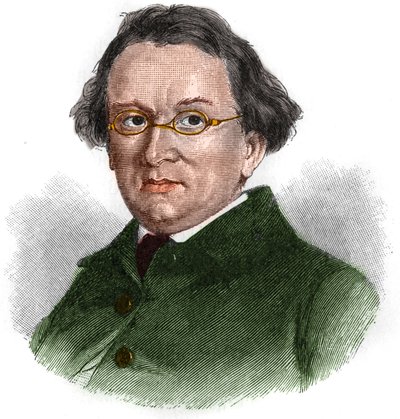 Eduard Morike (1804-1875) német romantikus író portréja. alkotó: Unknown artist