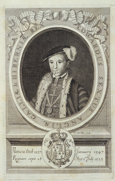 VI. Edward portréja "Az anglikán egyház reformációjának története...", Genf alkotó: Unknown artist