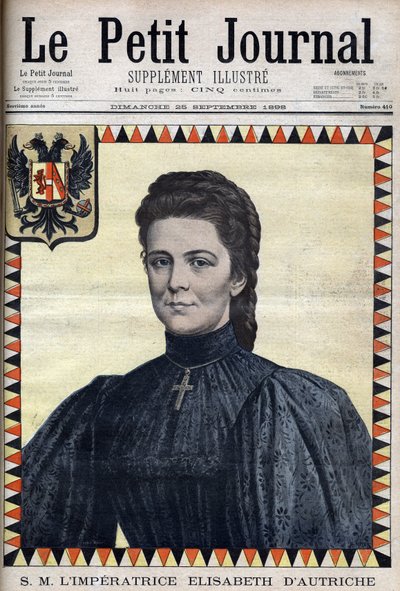 Ausztriai Erzsébet (Sissi) portréja – az 1898.09.25-i „” The Petity Journal”-ban alkotó: Unknown artist