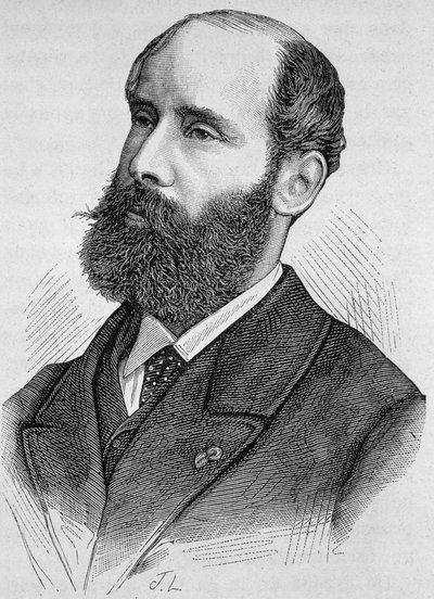 Emile Keratry (1832-1904) portréja. század végi metszet a „Histoire de France”-ban, H. Martin. alkotó: Unknown artist