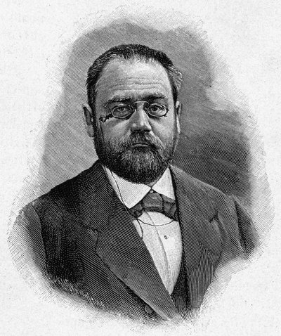 Emile Zola portréja, alkotó: Unknown artist