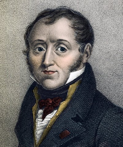 Emmanuel de Las Cases (1766-1842) francia történész portréja - metszet a XIX. alkotó: Unknown artist
