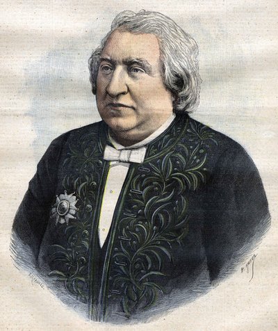 Ernest Renan portréja akadémikus ruhában alkotó: Unknown artist