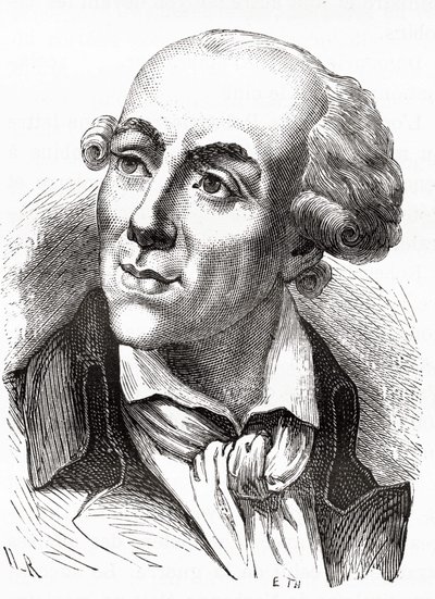 Etienne Clavière (1768 - 1793), a Girondin-kormány pénzügyminiszterének portréja (1792. március) – Henri Martin Histoire de France-jában. n.d. 19. század. alkotó: Unknown artist