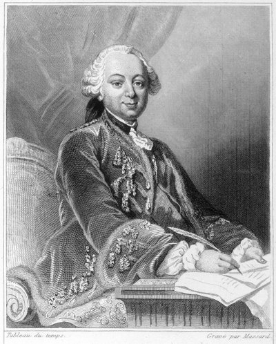 Etienne François, Choiseul hercege (1719 - 1785), francia politikus portréja - Lavallée „Histoire des Français”-jában, metszet, sd. alkotó: Unknown artist