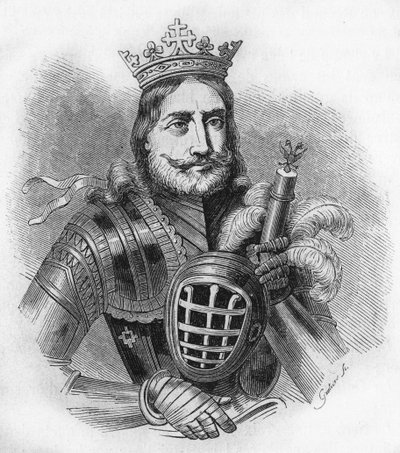 Etienne IX UroU IV DuUan portréja franciául, Etienne Douchan (1308-1355). Király, majd a szerbek cárja. 1840-es metszet. alkotó: Unknown artist