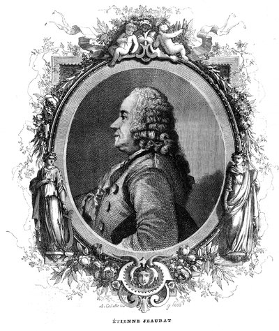 Etienne Jeaurat (1699-1789) francia festő és karikaturista portréja. alkotó: Unknown artist