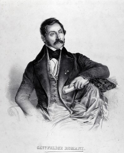 Felice Romani librettista, költő és olasz kritikus (1788-1865) portréja. alkotó: Unknown artist