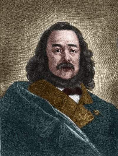 Ferdinand Freiligrath (1810-1876) német író portréja. alkotó: Unknown artist