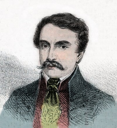 Deák Ferenc (1803-1876) magyar politikus portréja - Metszet „A jeles világból” alkotó: Unknown artist