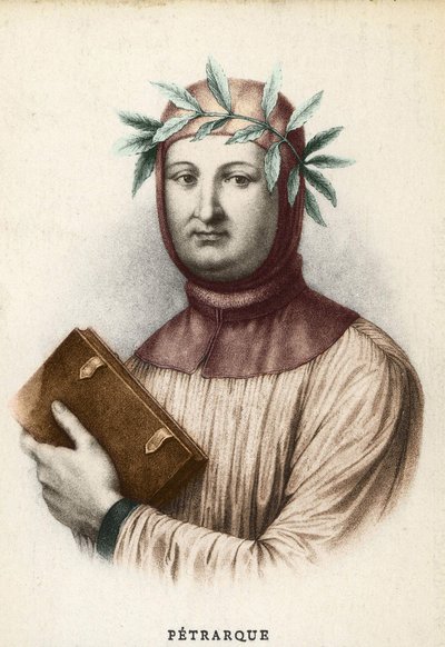 Francesco Petrarca (Petrarch) olasz író (1304-1374) portréja alkotó: Unknown artist