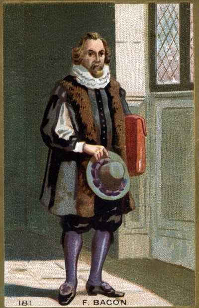 Francis Bacon Baron Verulam (1561-1626) államférfi és angol filozófus portréja. századi kromolitográfiája. alkotó: Unknown artist
