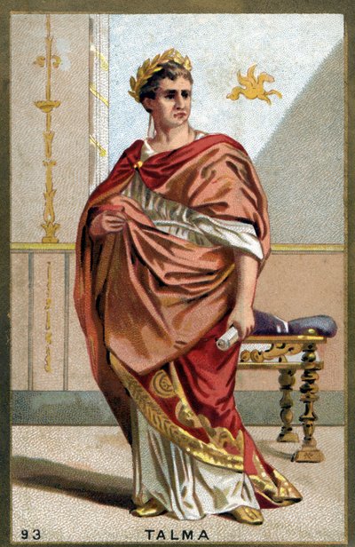 Francois-Joseph (Francois Joseph) Talma (1763-1826) francia színész portréja. A 19. század végének kromolitográfiája. alkotó: Unknown artist