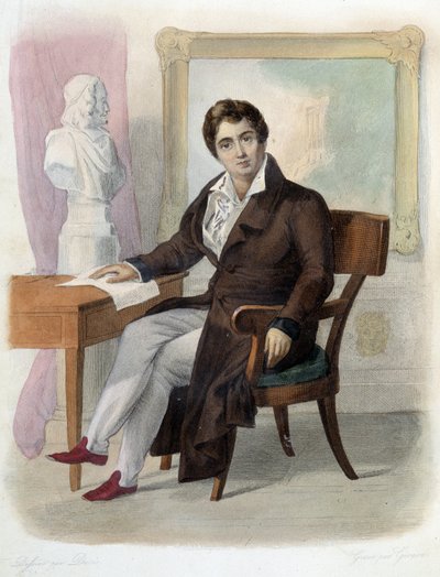 Francois-Joseph (Francois Joseph) Talma (1763-1826) francia komikus portréja. Ed. Mennechet: „A francia Plutarch” alkotó: Unknown artist
