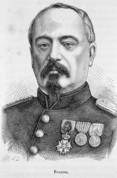 Francois Achille Bazaine portréja (Francois-Achille alkotó: Unknown artist