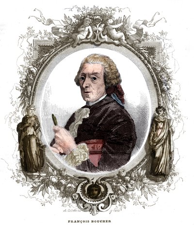 Francois Boucher (1703-1770) francia festő portréja. alkotó: Unknown artist