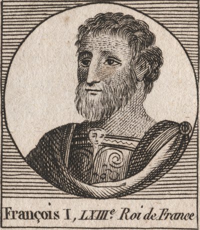 I. Francois (1494-1547), francia király portréja – I. Ferenc francia király – metszet az „Instruction sur l