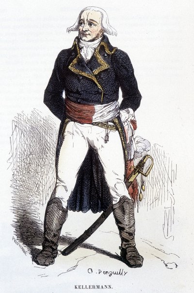 François Christophe Kellerman portréja - metszet alkotó: Unknown artist
