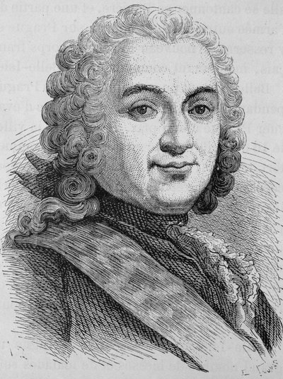François de Chevert (1695 - 1769) portréja. század végi metszet a „Histoire de France”-ban, H. Martin. alkotó: Unknown artist