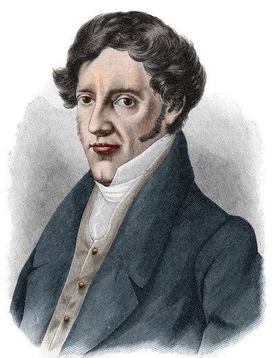 Franz Grillparzer (1791-1872) osztrák drámaíró portréja. alkotó: Unknown artist
