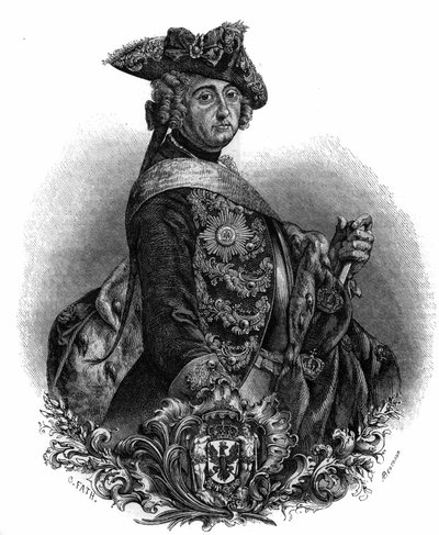 II. Frigyes (1712-1786), porosz király, Nagy Frigyes néven ismert portré. alkotó: Unknown artist