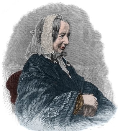 Fredrika Bremer (1801-65) svéd írónő és feminista aktivista portréja (metszet) alkotó: Unknown artist