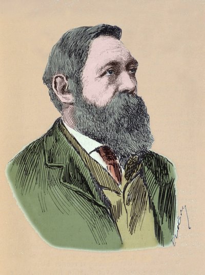 Friedrich Engels (1820 - 1895) német filozófus és szocialista teoretikus portréja. alkotó: Unknown artist