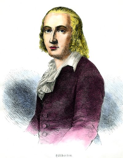 Friedrich Holderlin (1770-1843) német költő portréja A 19. század metszete Magángyűjtemény alkotó: Unknown artist