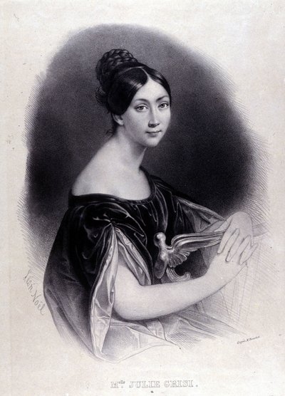 GRISI Giulia (Julie) (1811-1869) olasz szoprán portréja. alkotó: Unknown artist