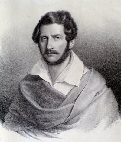 Gaetano Donizetti portréja (metszet) alkotó: Unknown artist