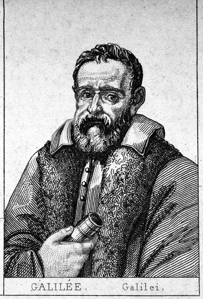 Galileo Galilei dit Galilea (1564 - 1642) portréja. alkotó: Unknown artist