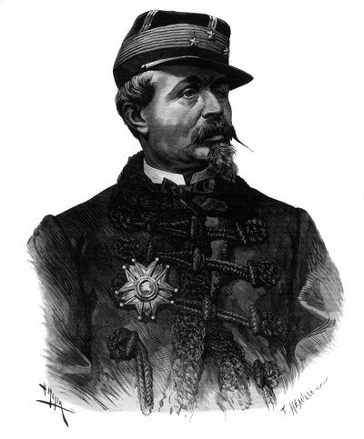 Alfred Chanzy tábornok portréja (1823-1883) 1883-as metszet alkotó: Unknown artist