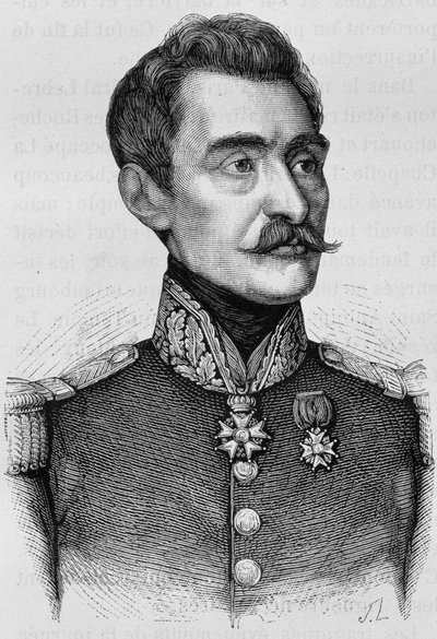 Bréa tábornok portréja. A 19. század végi metszet a „Histoire de France”-ban, H. Martintól. alkotó: Unknown artist