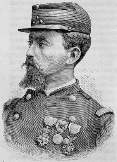Crémer tábornok arcképe. 19. századi metszet. alkotó: Unknown artist