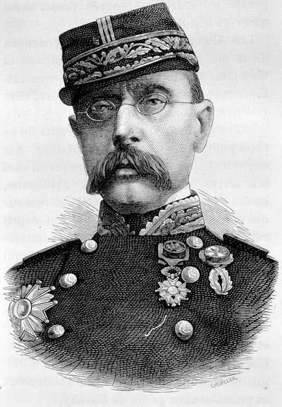 Louis Faidherbe tábornok, francia gyarmatosító (1818-1889) portréja. 19. századi metszet. alkotó: Unknown artist