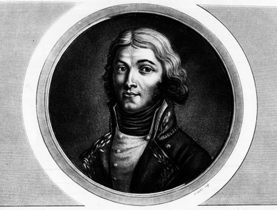 Louis Lazare Hoche tábornok (1768-1797) portréja. Metszet a „” A francia forradalom történelmi festményeinek teljes gyűjteménye, három kötetben.””” 1804. alkotó: Unknown artist