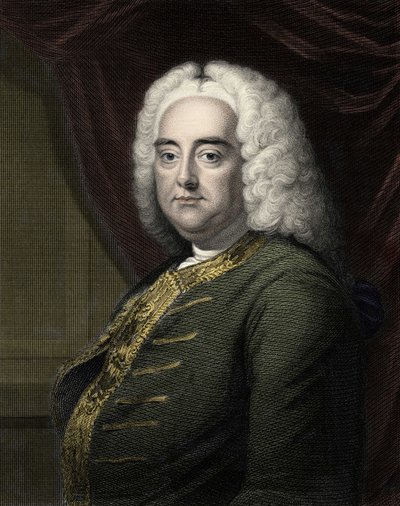 George Frederick Handel portréja (Georg Friedrich Handel alkotó: Unknown artist